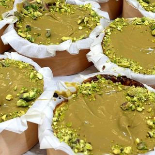 Basque cheesecake pistacho