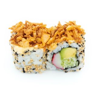 California con cebolla fritas(8uds)