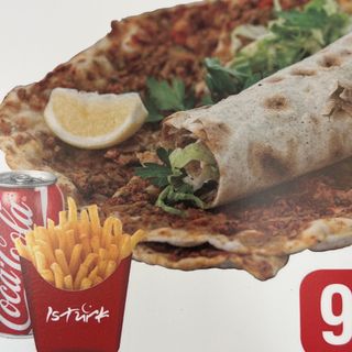 Pizza Turca + Patatas + Coca-Cola Sabor Original lata 330ml.