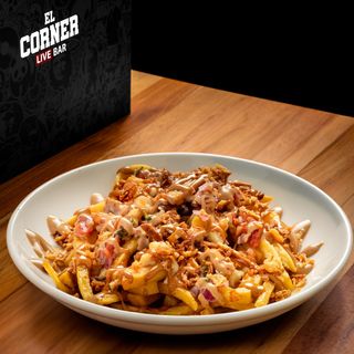 Patatas Pulled Pork Gratinadas