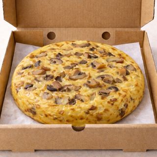 TORTILLA RÚSTICA CON CHAMPIÑONES