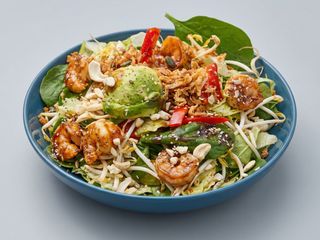 Mandazi Salad Con Gamba Fresca