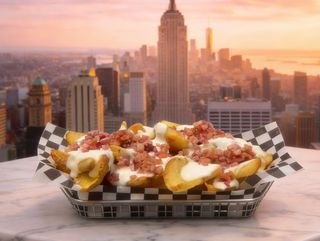 NEW:  Patatas fritas com salsa Ranchera y Bacon