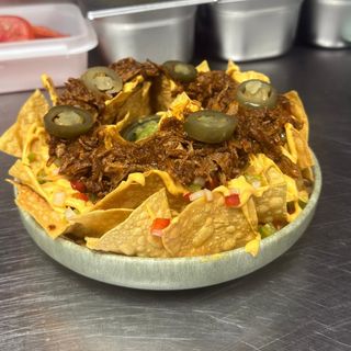 Nachos con pulled