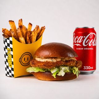 BIG BANG FRIED CHICKEN + PATATAS + BEBIDA