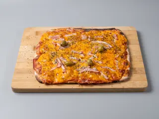  CHEDDAR Y BACON  1/4 MTR (4 PORCIONES)
