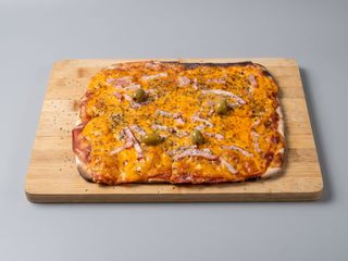  CHEDDAR Y BACON  1/4 MTR (4 PORCIONES)