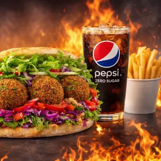 Menu Pan Pita Flafel