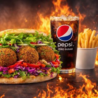 Menu Pan Pita Flafel