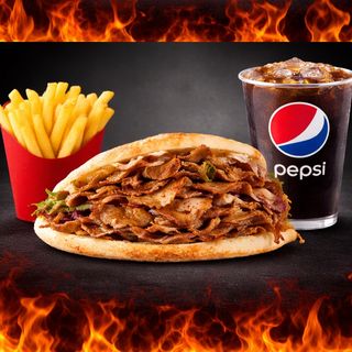 Menu Pan Pita Infantil Solo Carne