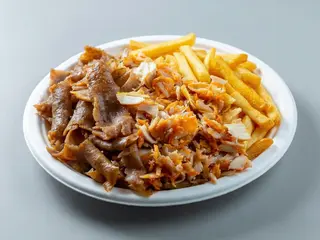 Plato Kebab con patata o arroz