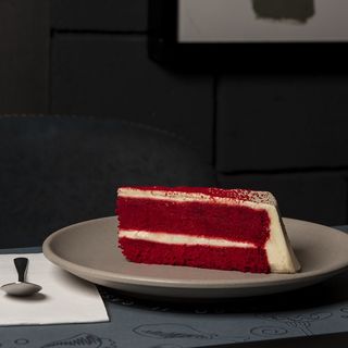 Porción De Tarta Red Velvet