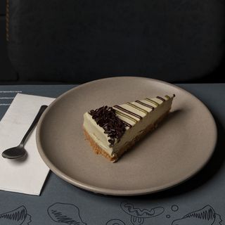 Porción De Tarta De Pistacho