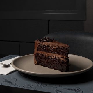 Porción De Tarta Muerte Por Chocolate