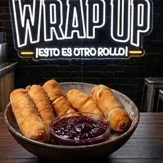Tequeños con mermelada de arándanos