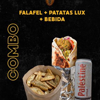 Menú 1P – Falafel + Patatas Luxe + Bebida