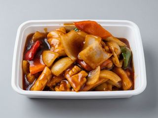 Calamares Con salsa Agridulce