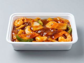 Gambas Con Salsa Picante