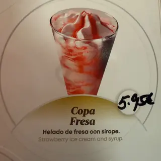 Copa de Fresa Fresca