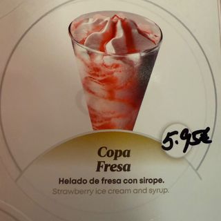 Copa de Fresa Fresca