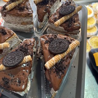 Porción tarta oreo