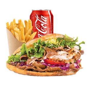 Kabab menu pan pita solo carne