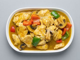 Chicken in curry sauce