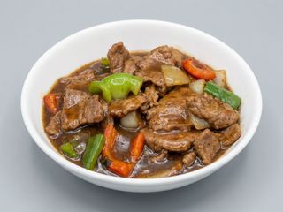 Beef in black pepper sauce