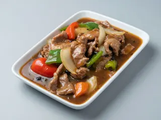 Beef in black beans sauce