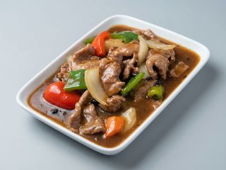 Beef in black beans sauce