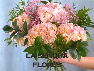 RAMO HORTENSIAS ROSAS