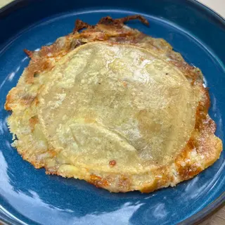 Quesadilla de champiñones y cebolla caramelizada 
