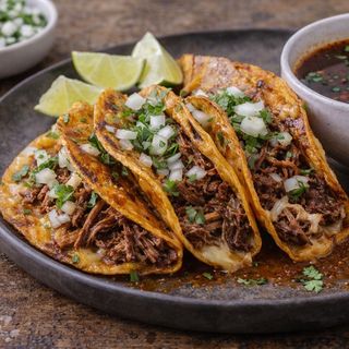 Menu mix tacos(4ud) y postre