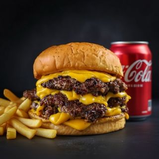 Burgerland + Patatas + refresco