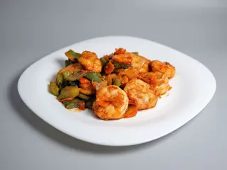 52.Gambas Con Salsa Picante