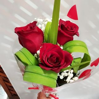 3 Rosas rojas