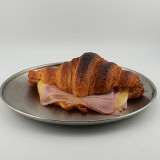 Croissant de Jamón York y Queso (Plancha)