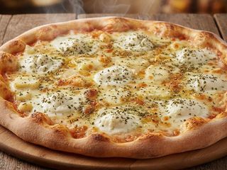 Pizza Cinco Quesos Y Salsa Blanca (36 Cm.)