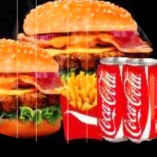 Menú para 2 personas ( 2 Hamburguesa )