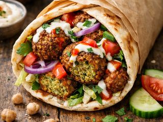 shawarma de falafel