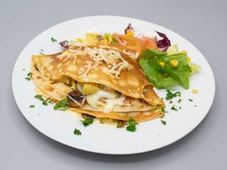 Crepes De Pollo Con Champiñones