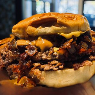 Smash Cheese Burger DOBLE + patatas