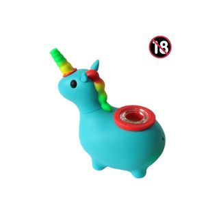 Bong unicornio azul