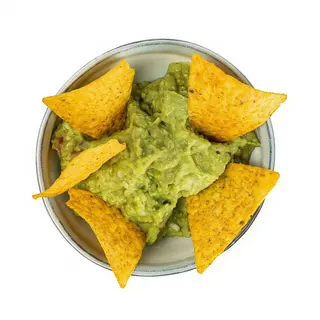 Tapa De Nachos Con Guacamole