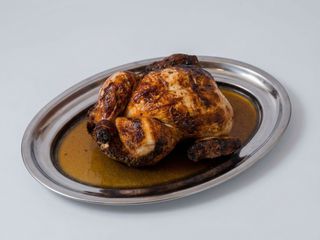 Pollo asado al carbón