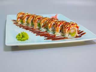 486. Sake Flameado Roll