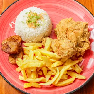 1/4 Pollo Crujiente Muslo Y Contramuslo