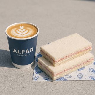 Combo para 1: Café y 2 sandwiches