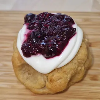 COOKIE CHEESECAKE CON FRUTOS ROJOS