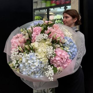 Ramo de 9 hortensias mix